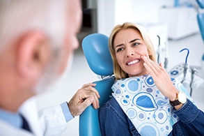 a patient visiting the dentist